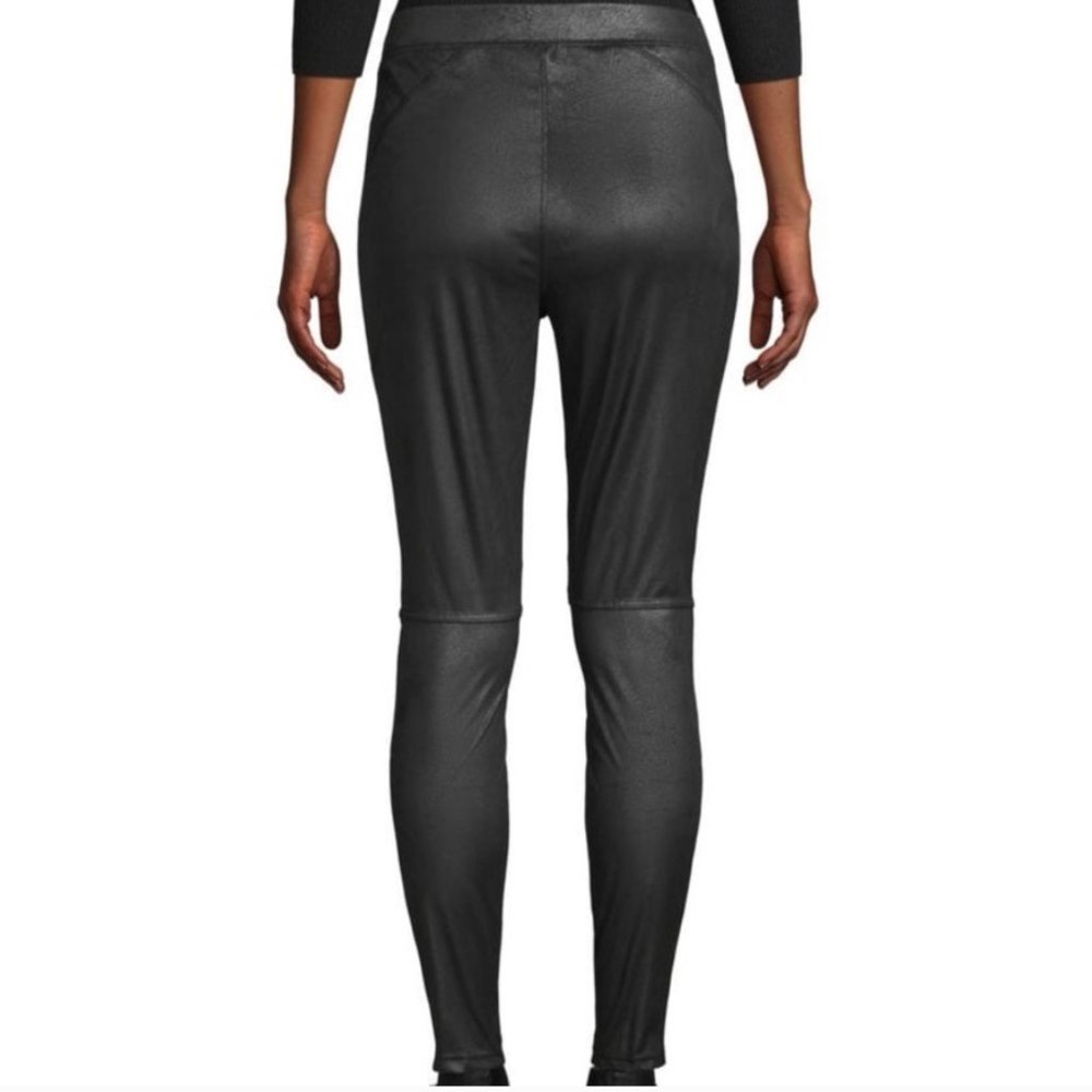 Like NEW Free People SuedeLeather Leggings Sz 0 🖤 - Picture 3 of 5